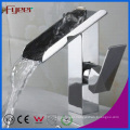 Fyeer Modern Chromed Waterfall Basin Sink Faucet (Q3028)